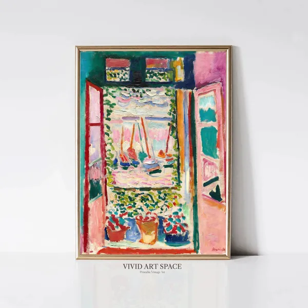 Henri Matisse Open Window Abstract Poster Print