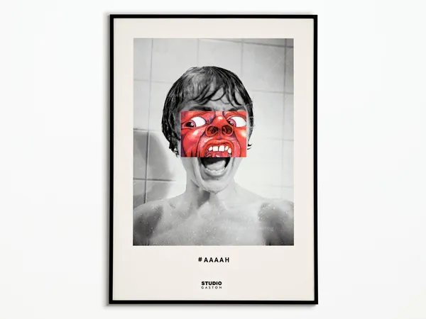 Psychosis Film Poster Art Print, Psycho Movie Poster