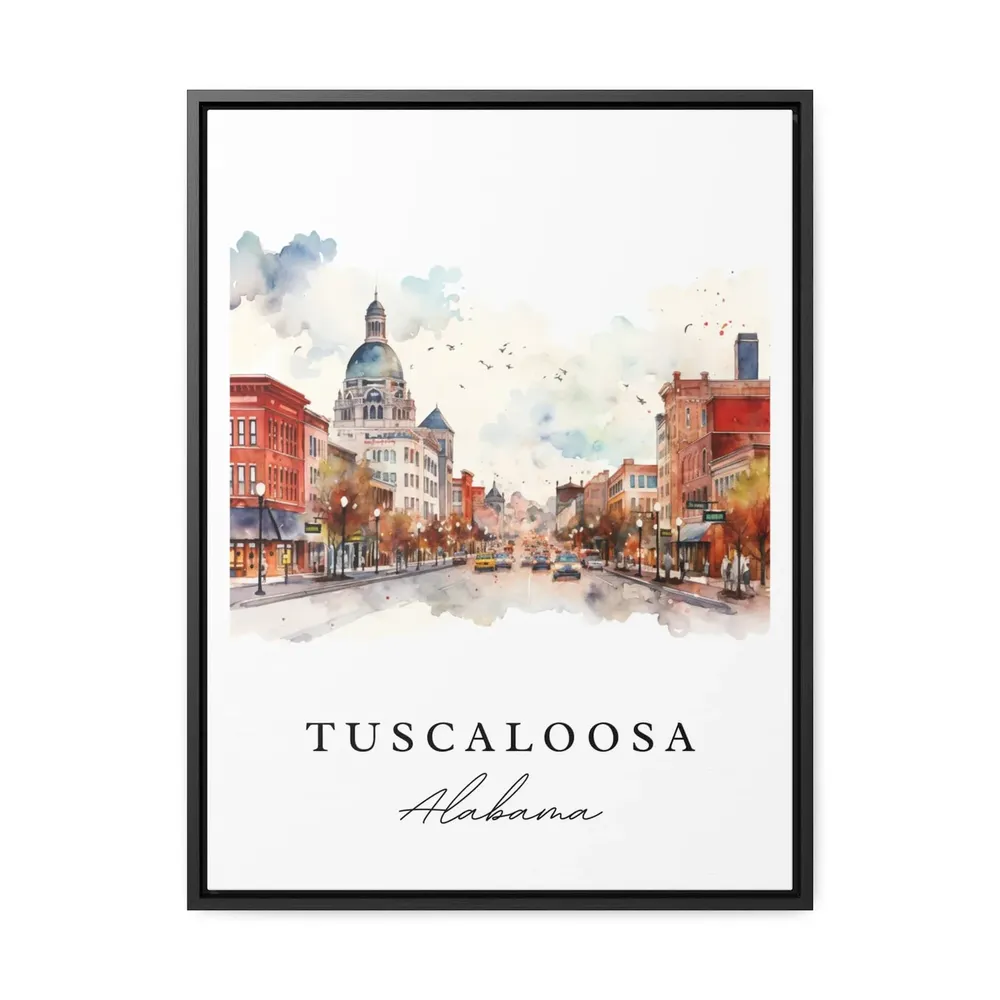Tuscaloosa Alabama Travel Poster, Custom Text Art Print - Image 3