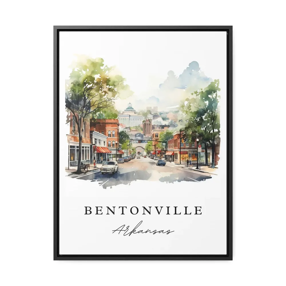 Bentonville AR Travel Poster, Custom Text Wall Art - Image 3
