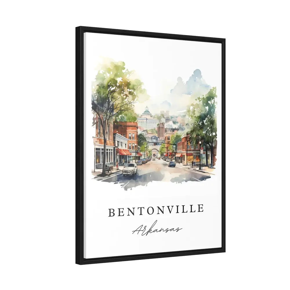 Bentonville AR Travel Poster, Custom Text Wall Art - Image 2