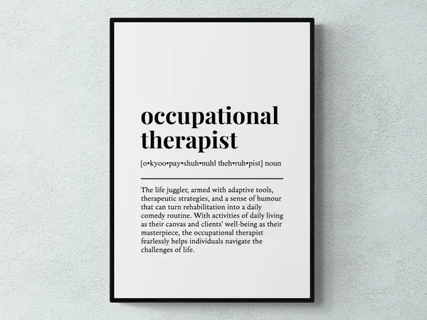 Occupational Therapist Funny Definition Art Print