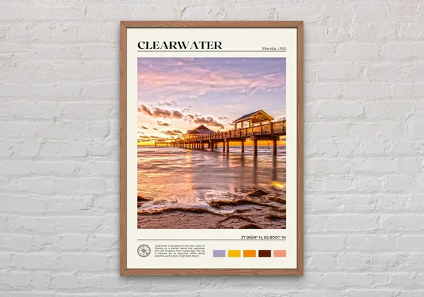 Clearwater Photo Art Print, Clearwater Decor