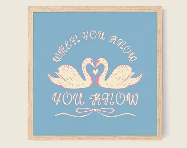 When You Know Art Print, Illustrated Home Decor