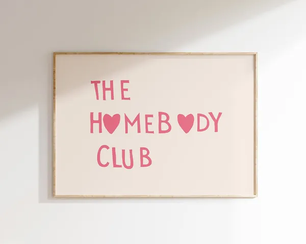 The Homebody Club Minimalist Heart Art Print