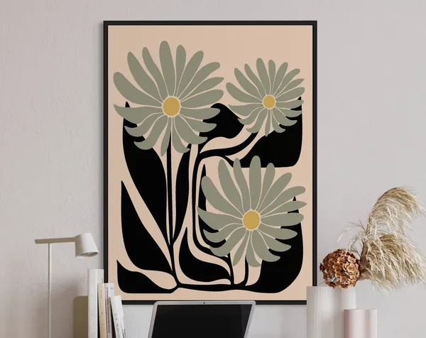 Botanical Minimal Vintage Travel Poster