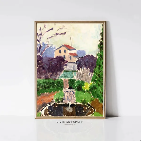 Henri Matisse The Artists Garden Fauvism Art Print