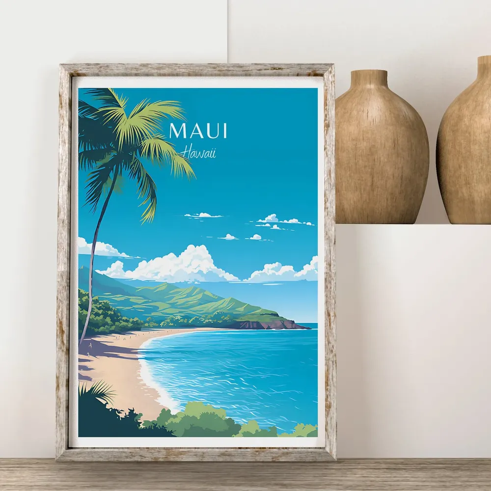 Maui Hawaii Gift Travel Poster - Image 2