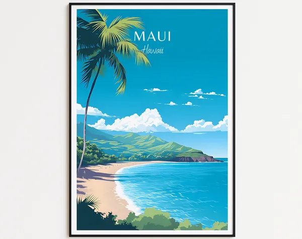 Maui Hawaii Gift Travel Poster