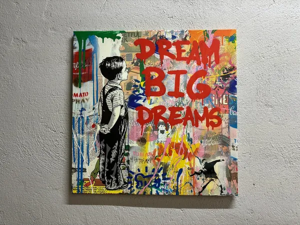 Dream Big Graffiti Modern Art Print