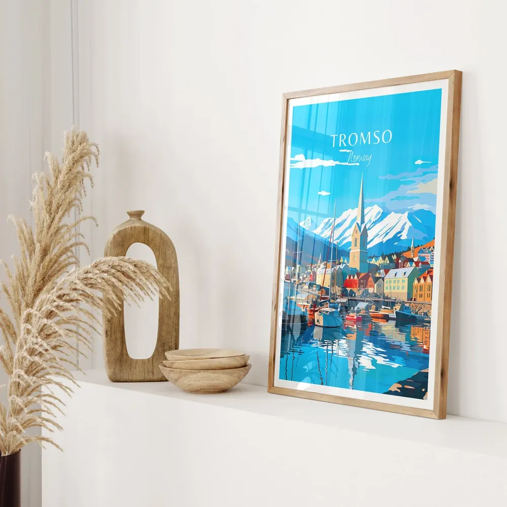 Tromso Travel Poster, Norway Art Print - Image 2