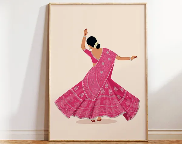 Kathak Dancer - South Asian Art
