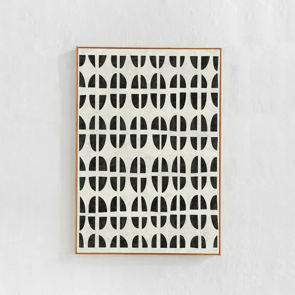 Abstract Pattern Art Print, Scandinavian Boho Decor