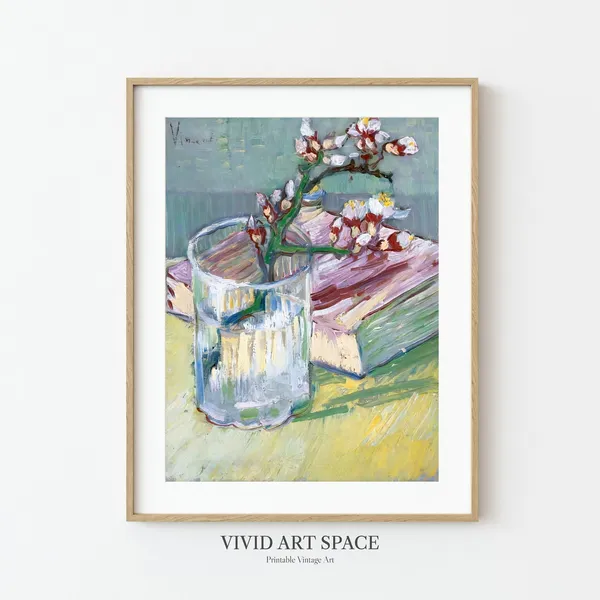 Almond Branch by Vincent Van Gogh Art Print
