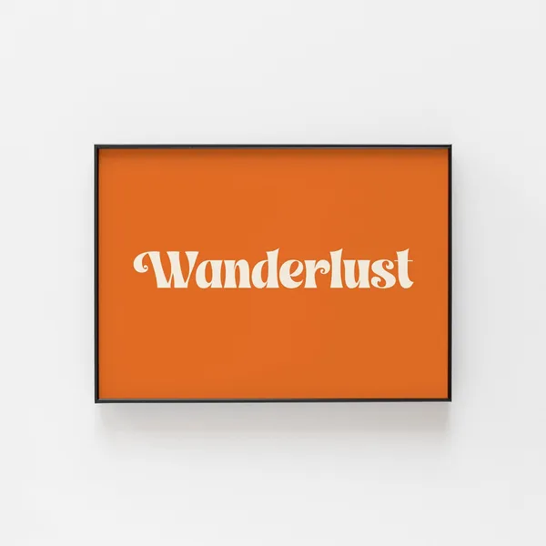 Wanderlust Travel Lover Gift Ideas, Wall Art Print