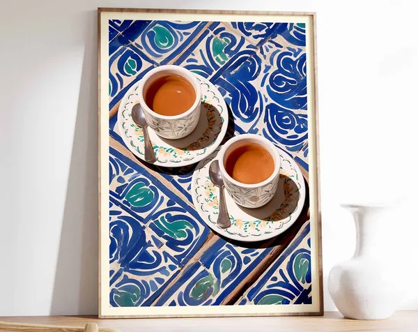 Moroccan Coffee Vintage Coffee Poster, Kitchen Decor