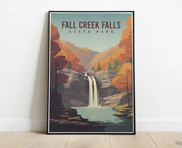 Fall Creek Falls State Park, Tennessee Travel Poster