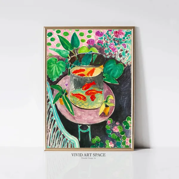 Henri Matisse Goldfish Modern Poster Print