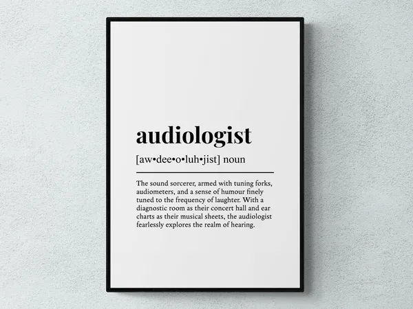 Audiologist Funny Definition Job Gift Art Print