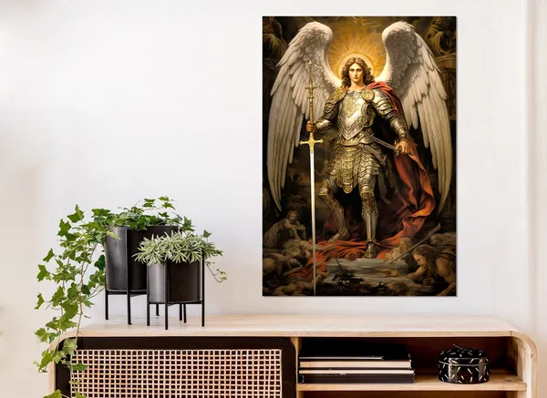St Michael The Archangel Roman Catholic Art Print