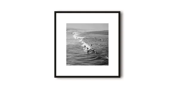 California Surf Campervan Travel Poster, Minimalist