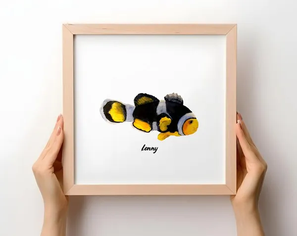 Mini Fish Portrait Watercolor Art Print, Christmas Gift