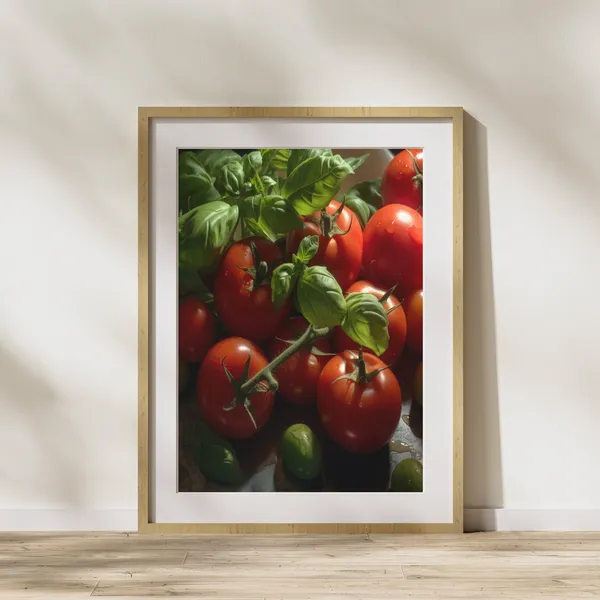 Fresh Tomatoes Kitchen Art Print, Food Poster