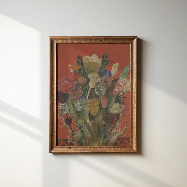 Victorian Botanical Floral Bouquet Art Print