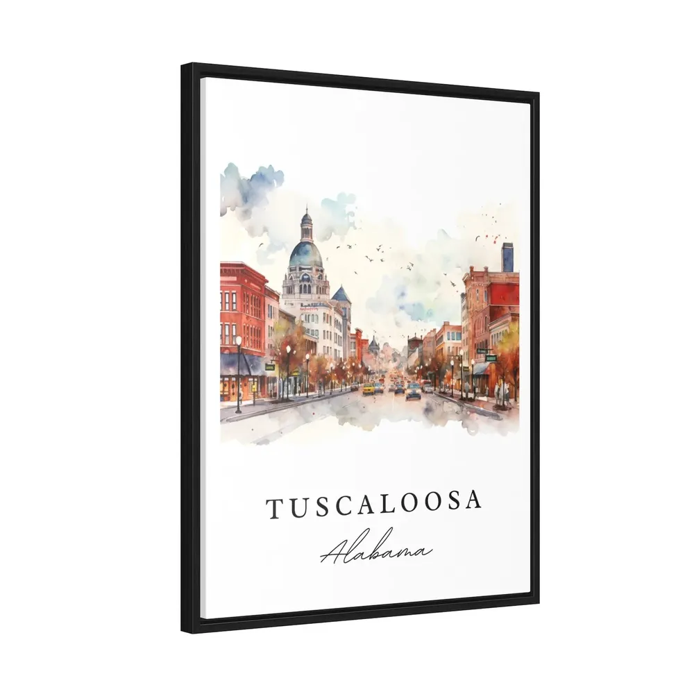 Tuscaloosa Alabama Travel Poster, Custom Text Art Print - Image 2