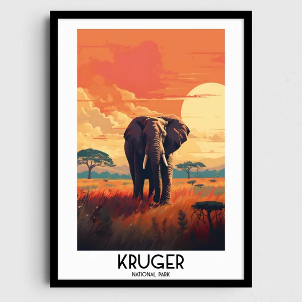 Kruger National Park Handmade South Africa Art Print