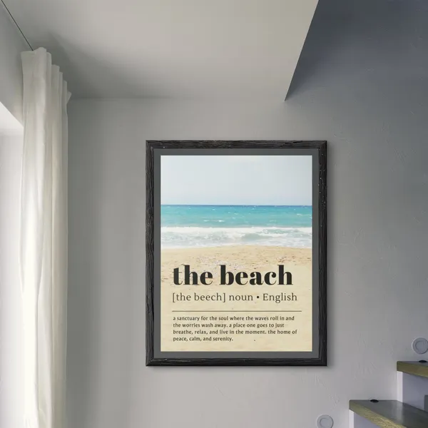 Beach House Definition Print, Coastal Decor Poster