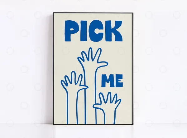 Pick Me House Warming Gift, Mid-Century Bar Poster