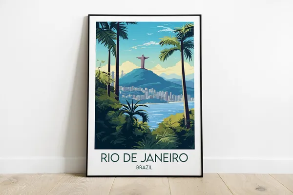 Rio De Janeiro Travel Poster, Custom Personalised