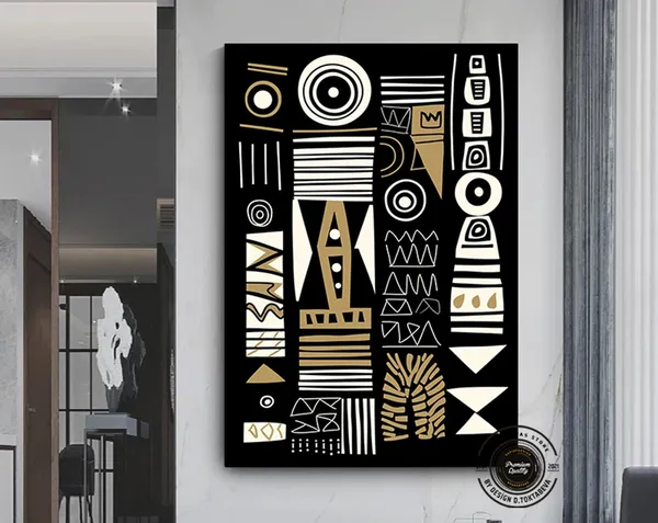 Abstract African Wall Decor, Modern Art Print