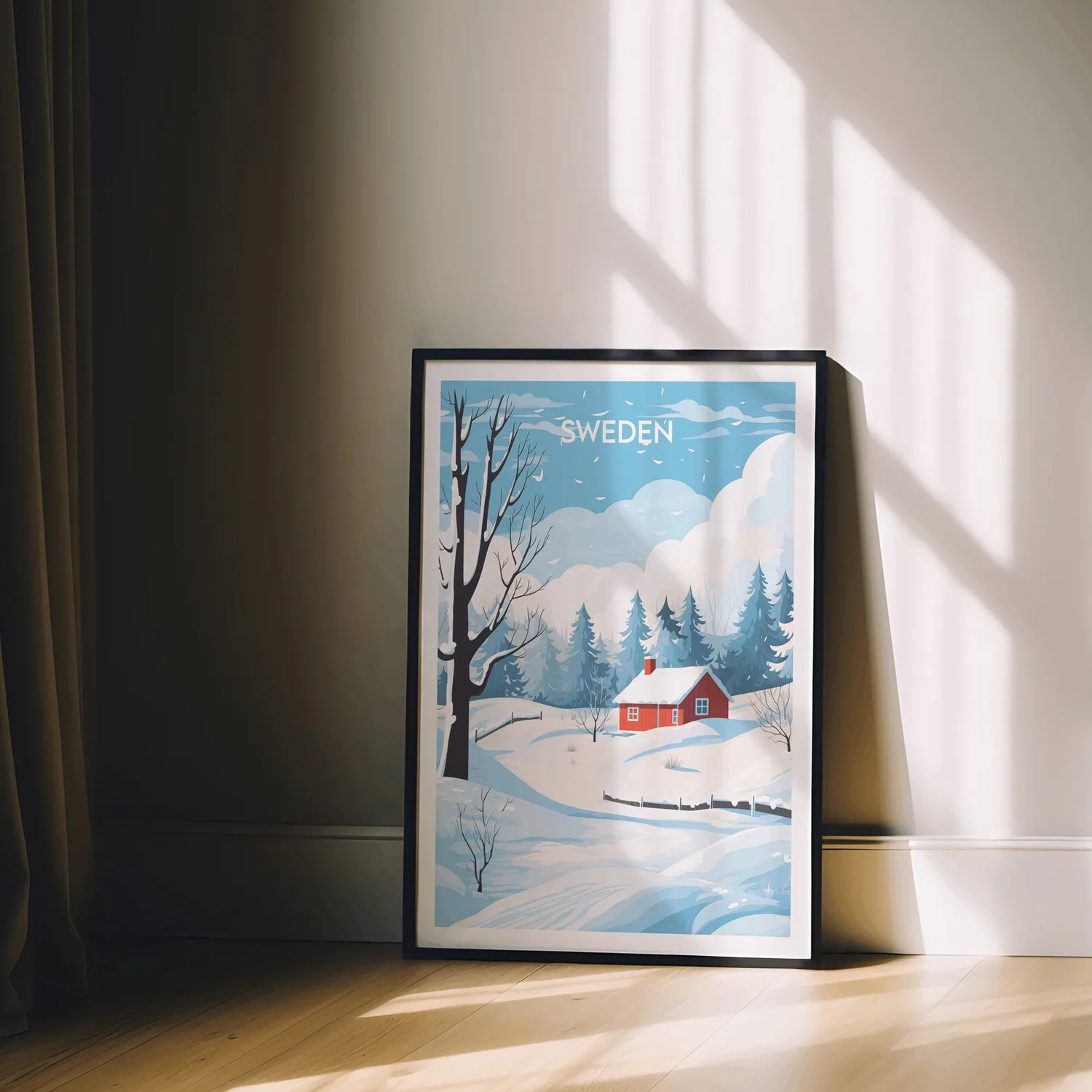 Sweden Travel Print, Scandinavia Poster - Image 2