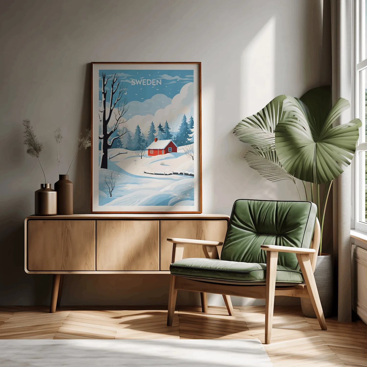 Sweden Travel Print, Scandinavia Poster - Image 3