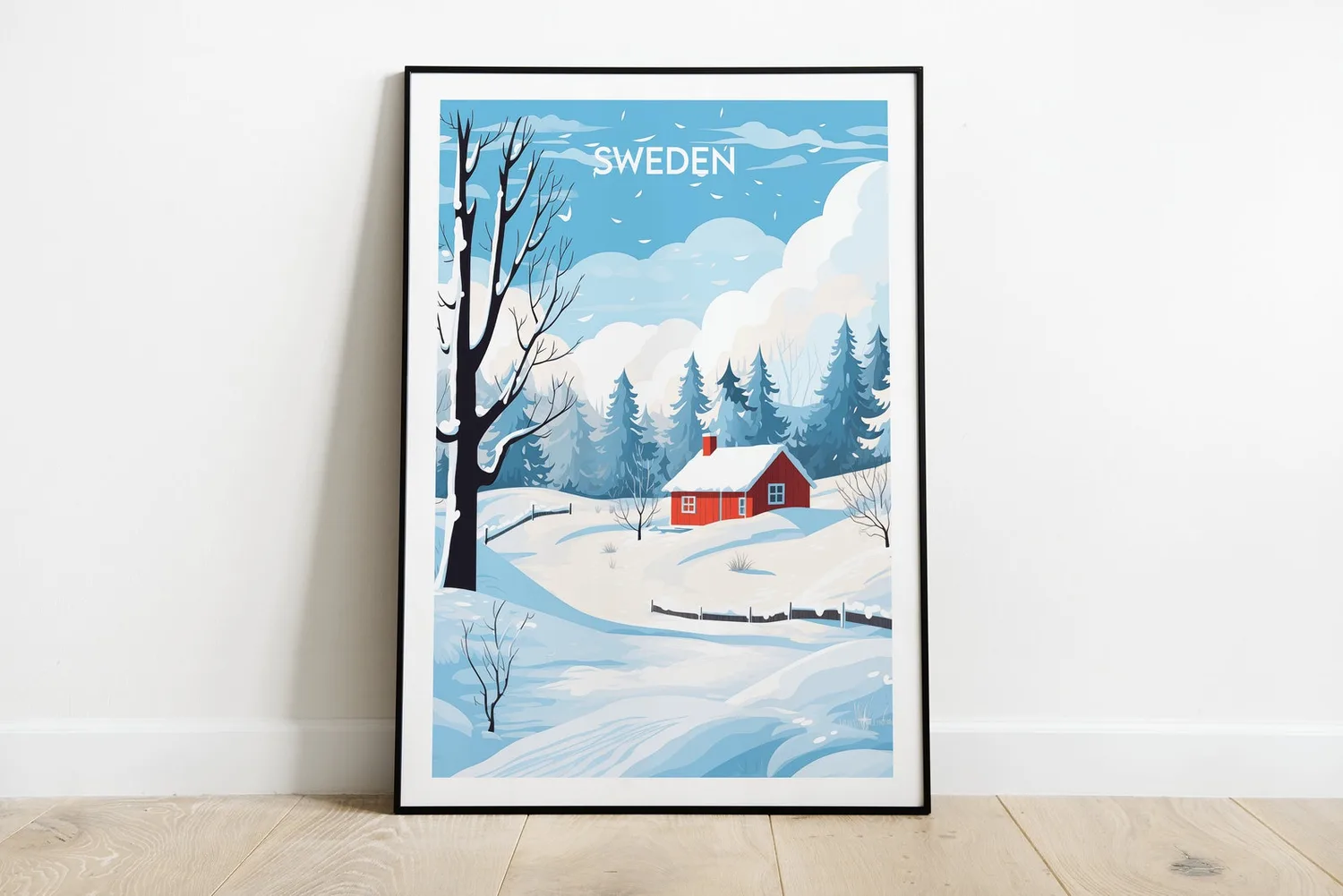 Sweden Travel Print, Scandinavia Poster