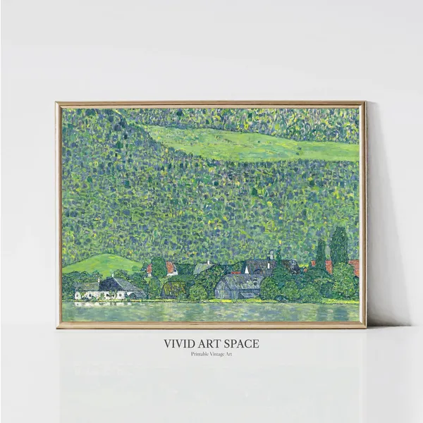 Gustav Klimt Litzlberg Am Attersee Art Print