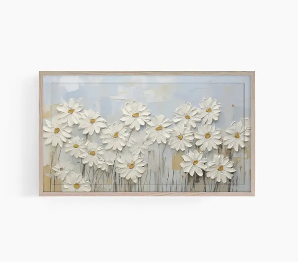 Spring Daisy Floral Art Print