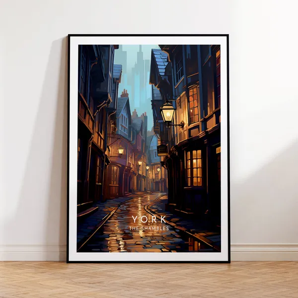 York Travel Poster, Shambles England