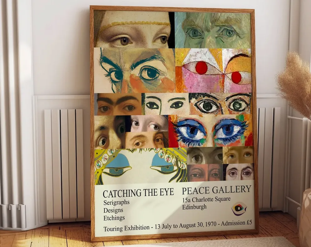 Timeless Beauty Vintage Museum Exhibition Poster