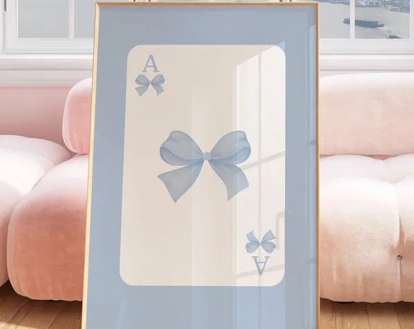 Coquette Bow Balletcore Room Decor Art Print