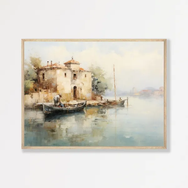 Venice Vintage Italy Travel Poster, Retro Decor