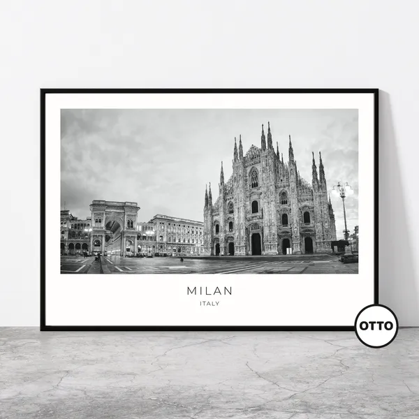 Milan Cathedral Travel Poster, Duomo Di Milano