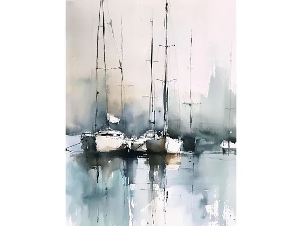 Sailboat Painting Florida Watercolor Art Print