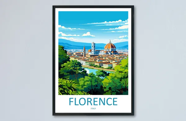 Florence Italy Travel Print Wall Art Poster