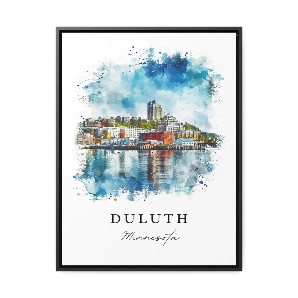 Duluth MN Travel Poster, Custom Text Wall Art - Image 2