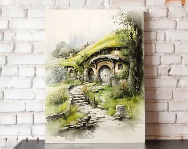 A Simple Life Lord of the Rings Fellowship Art Print
