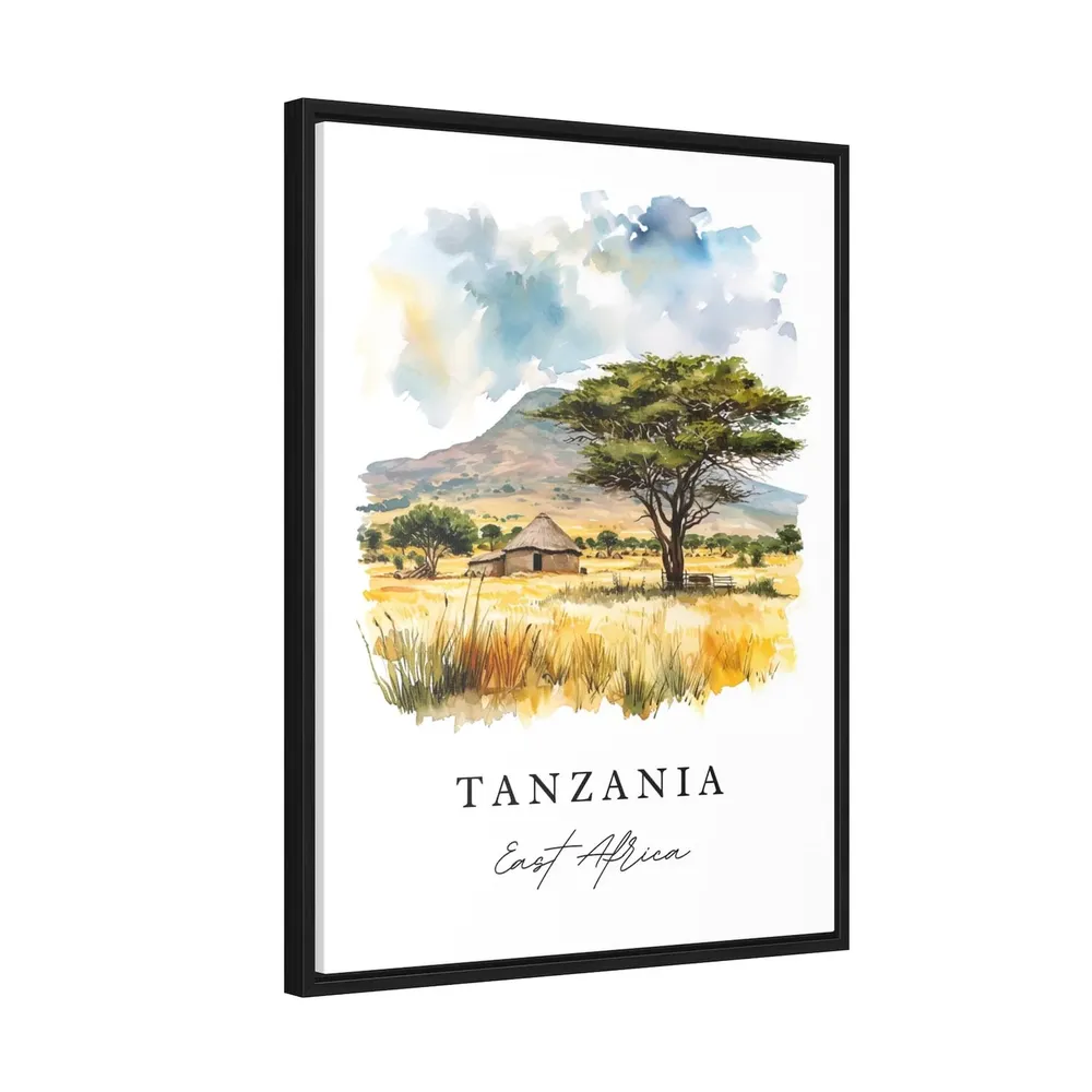 Tanzania Wall Art, East Africa Travel Poster - Image 2