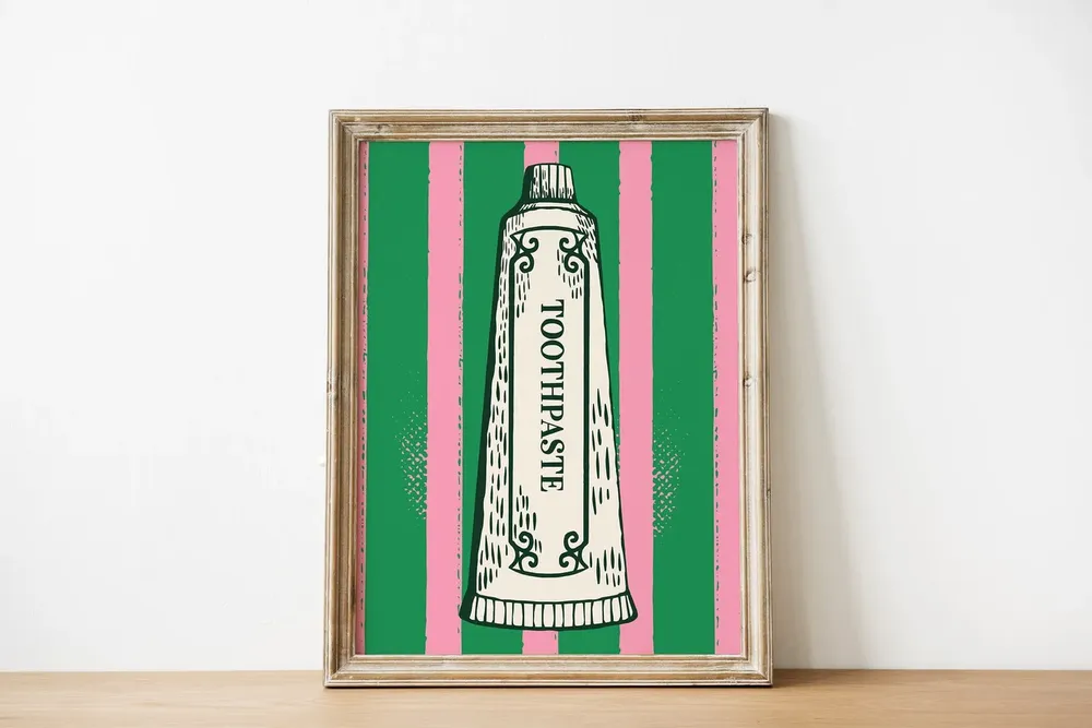 Bathroom Wall Art, Vintage Dental Art Print - Image 2